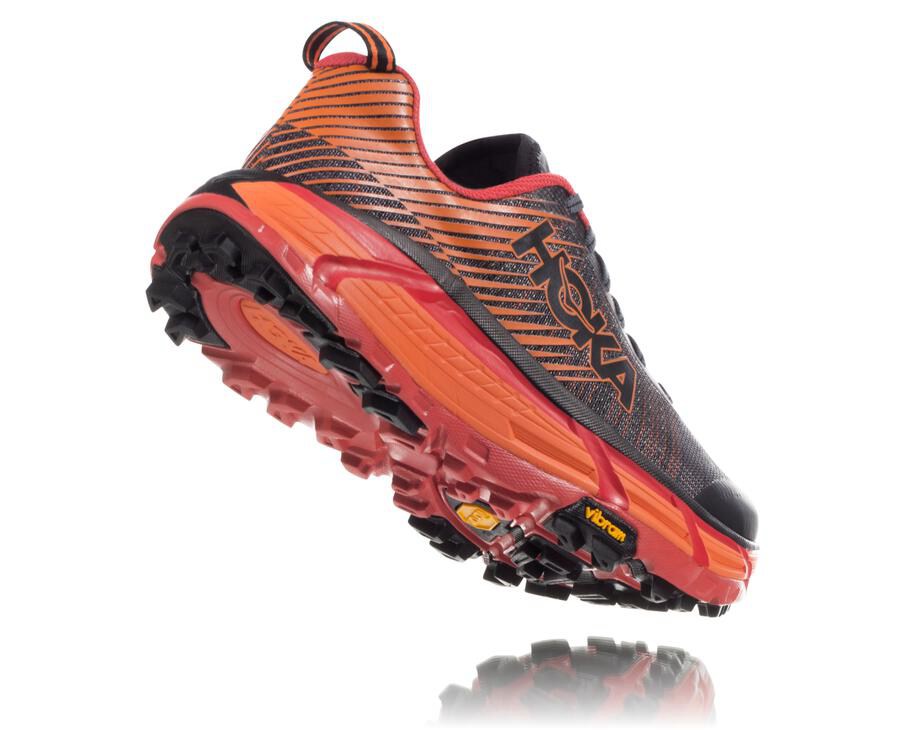 Tenis Hoka One One Trail Hombre Negros/Rojos - Evo Mafate 2 - WJPA68901